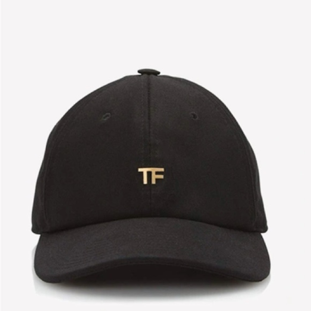 Tom Ford Black Cap with Gold Logo